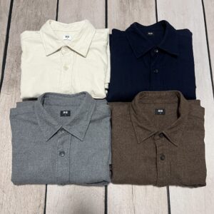 ユニクロの【フランネルシャツ】が素敵すぎる件