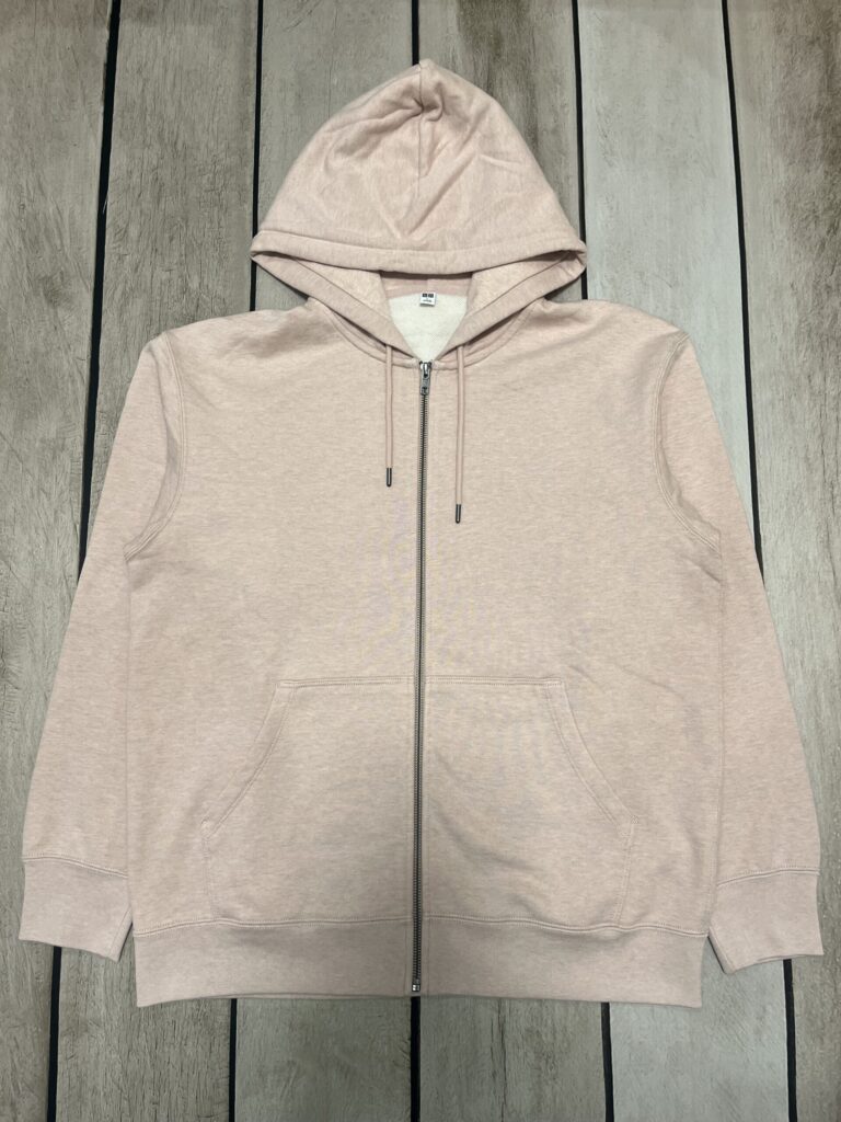 ユニクロ【スウェットフルジップパーカ】ピンクが最高すぎた