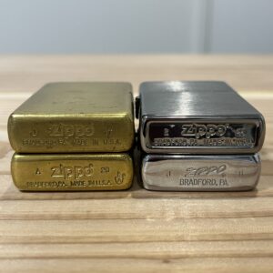 ジッポーのフラットボトムとキャンドボトムについて